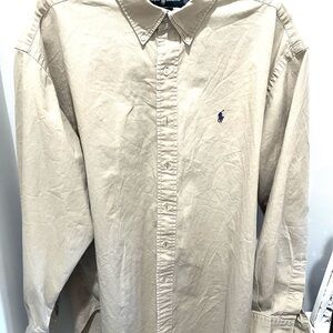Ralph Lauren Light Tan Casual Button-Down Shirt